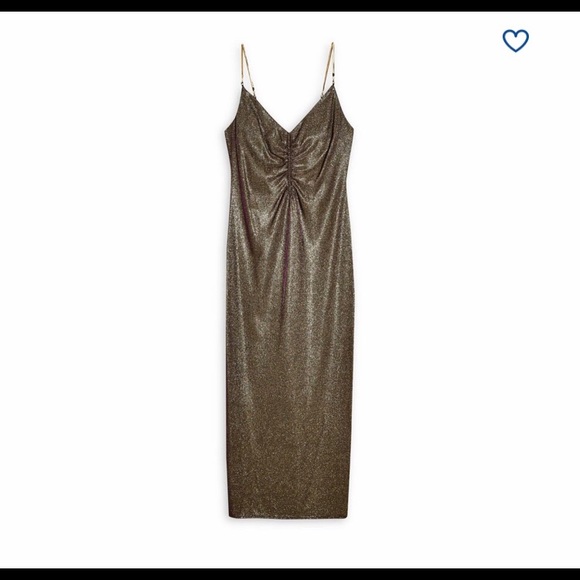 TOPSHOP Glitter Mini Slip Dress - Picture 1 of 2